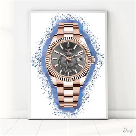 rolex wall art.